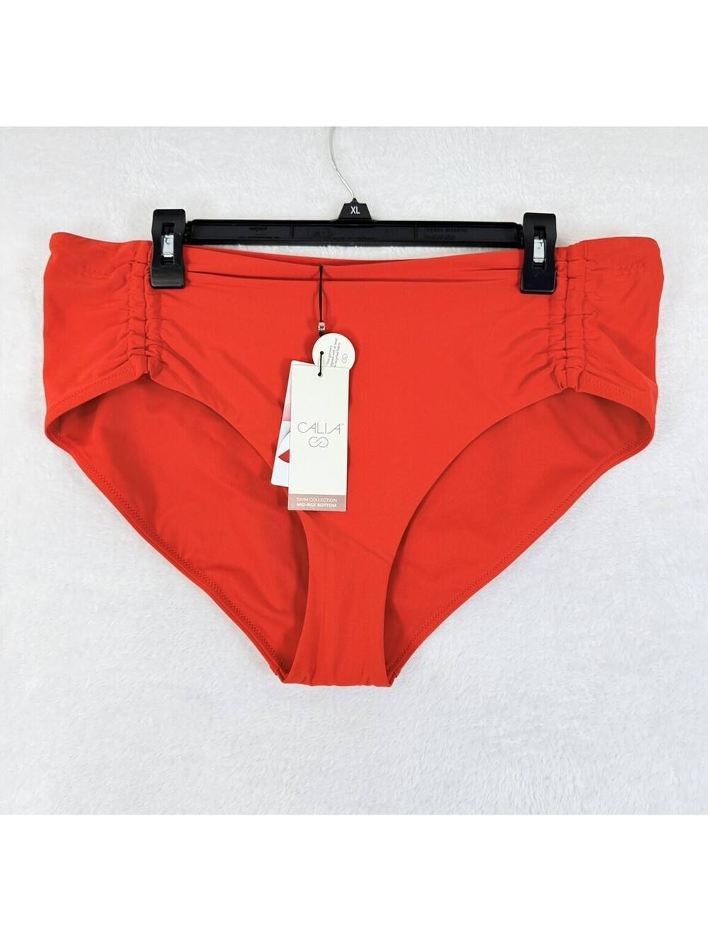 Calia Swim Bottom XL Red Adjustable Tie Front Womens Tankini Swimwear New NWT